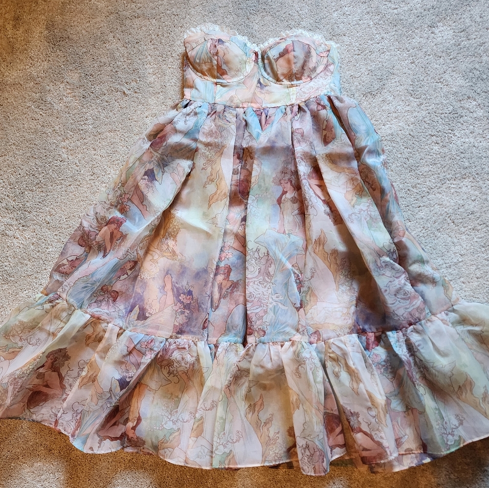 Selkie Mucha Corset Dress *altered*
